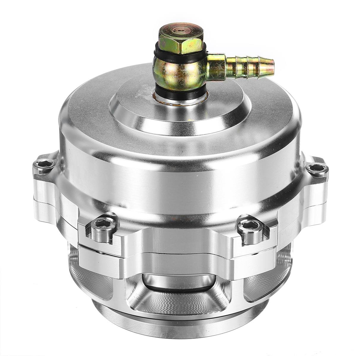 Válvula de descarga Turbo de aleación de aluminio de 50mm de gran , abrazadera de banda en V BOV de ventilación 360, aumento de 35psi con anillo en O de resorte