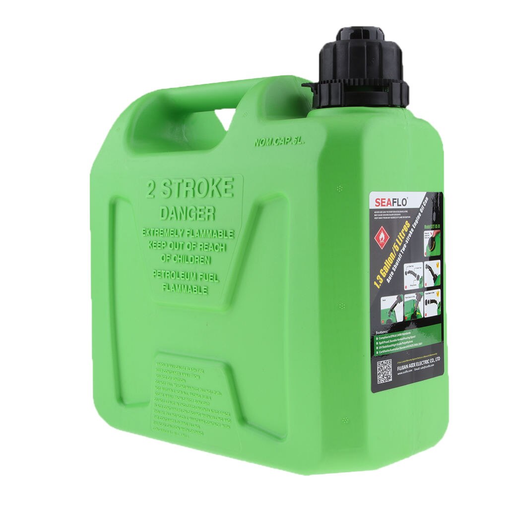 Plastic Can Gas Petrol Fuel Tank Oil Container Fuel-jugs Green