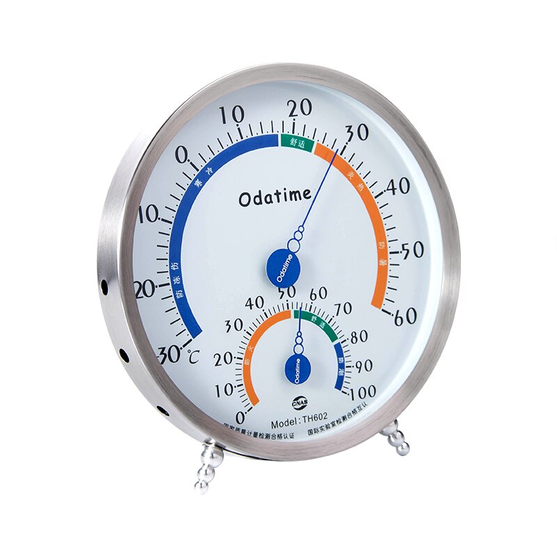 Multiple Indoor Outdoor Thermometer&amp;Hygrometer Wall-mounted/Standing Household Temperature and Humidity Meter High Precision: 602 white