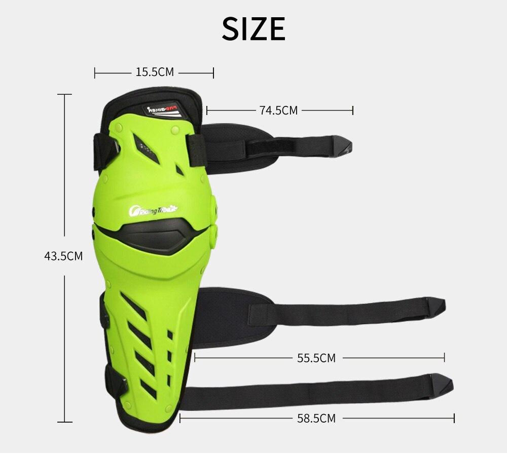 Pro-biker – Kit de protection des genoux pour moto, équipement protecteur, 3 couleurs,