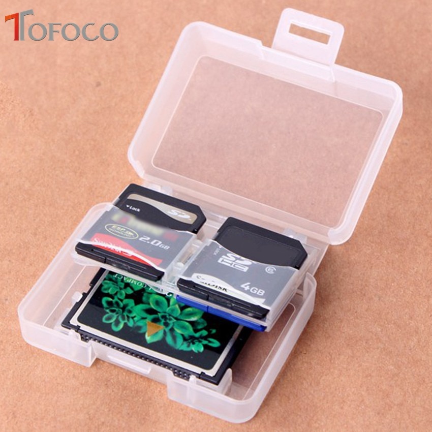 3 PCS TOFOCO Plastic Memory Card Case Houder Voor Samsung SD Micro SD T-Flash Card Backpacker EDC Tool
