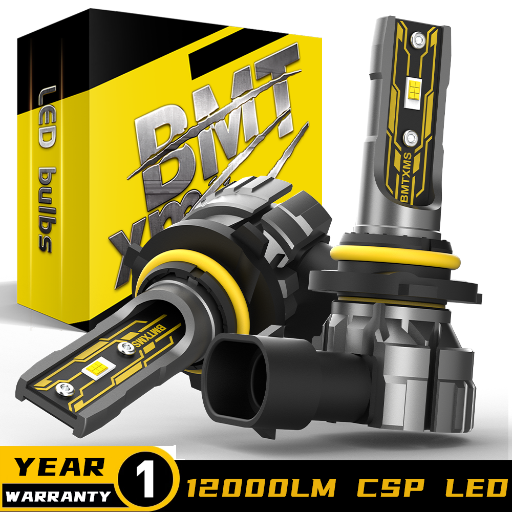 BMTxms 2Pcs H8 H11 LED Car Fog Lights Bulb Canbus No Error H10 HB4 9006 9005 H16 JP H27 880 881 Led Daytime Running Driving Lamp