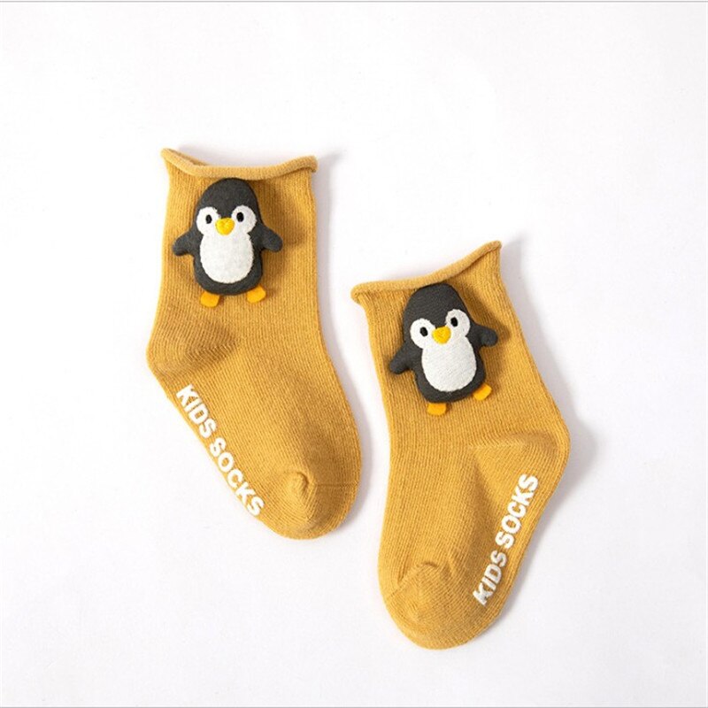 Baby kinderen kinderen baby jongen meisje katoenen crew panty unisex schattige cartoon dieren kousen zacht gezellig enkel voor 1-5 jaar: C / 1-3 jaar