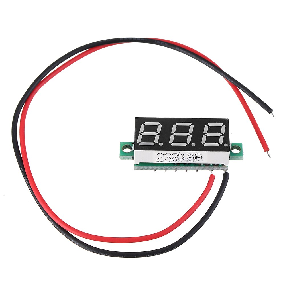 0.28 inch two-wire DC voltmeter digital display voltmeter head DC2.5-30V micro-adjustable calibration