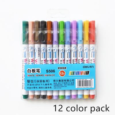 12 kolor tablica pisaki biała tablica wymazywalnej długopisy szkła rysowanie na metalu malowanie scrapbooking biuro szkolne EB760: 12 kolor zestaw