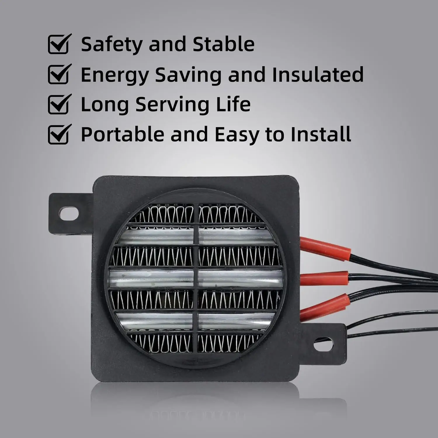 12V~220V Insulated PTC Heater 50W~200W Thermostatic Fan Heater Element Electric Suitable For Egg Incubator 3D Printer PTC