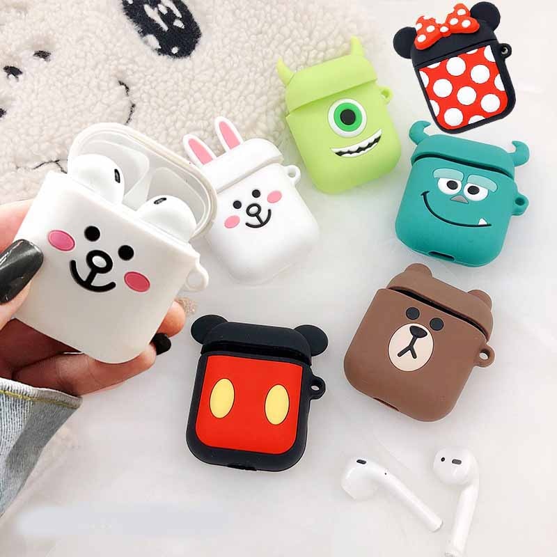 Original case For earphone Protector cover Sleeve Colorful case for iPhone Wireless earphone box accessories