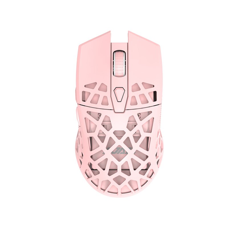 AJAZZ I339Pro Wireless Gaming Mouse 16000 DPI Programmable Mice 7 Buttons Lightweight Hollow-Out 2.4G Pink Whtie Mouse for Gamer: pink