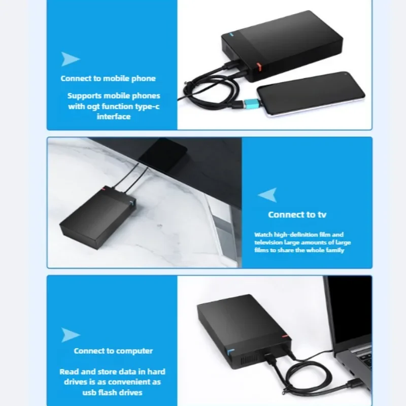 3.5 -tums hårddiskhölje usb 3.0 to sata iii extern hårddiskläsare 10tb- hårddiskar höghastighetsadapter för bärbar dator