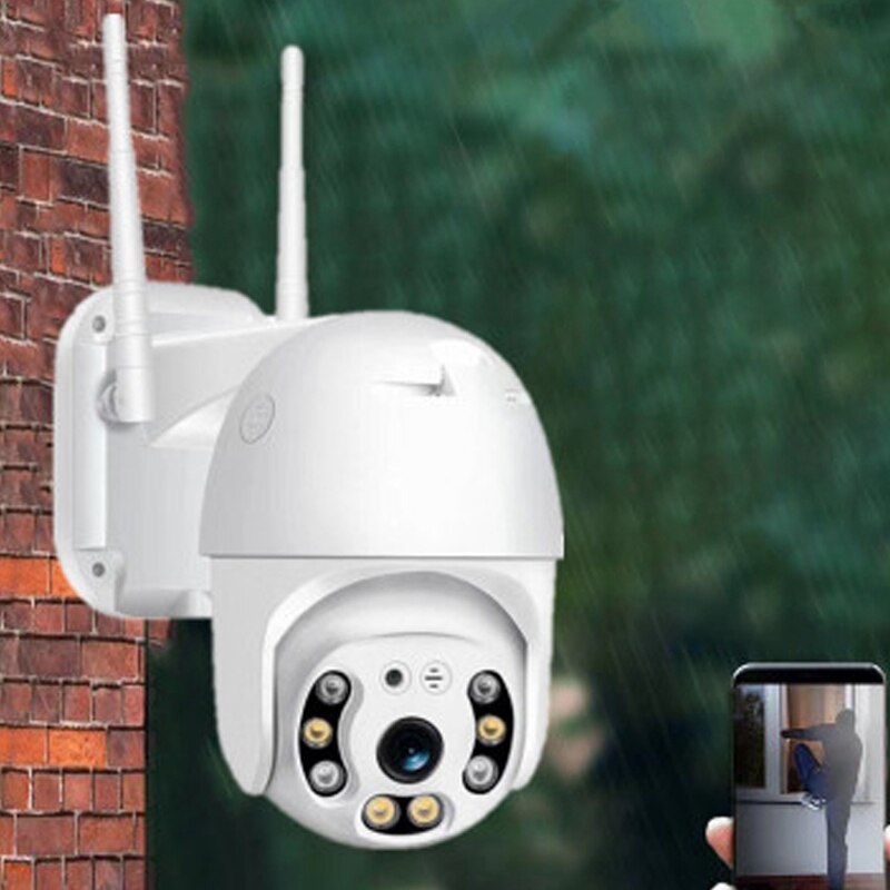 1080P PTZ Wireless IP Camera Waterproof Dual Light Outdoor Spherical Monitor