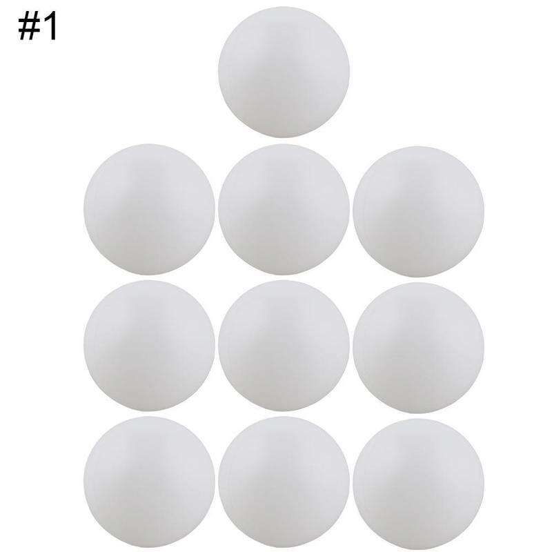 10 stk 38mm hvide ølpongkugler pongkugler vaskbare drikkebolde træner hvide bordtennisboldpong: En hvid