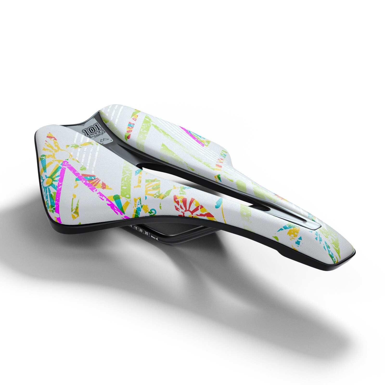 Kleurrijke Patroon Gel Extra Zachte Fiets Mtb Zadel Kussen Fiets Hollow Zadel Road Mountainbike Zetel Fiets Accessoires: color 6