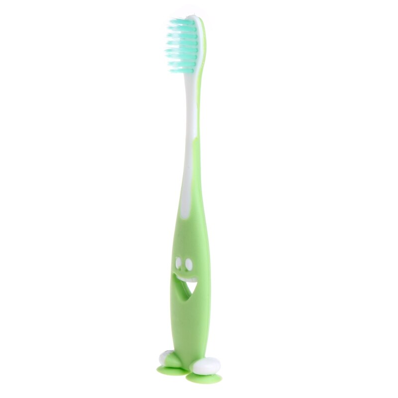 3 uds. Cepillo de dientes de cerdas suaves para bebés, limpiador de dientes sonriente, Juego de cepillos para cuidado Dental para niños y bebés