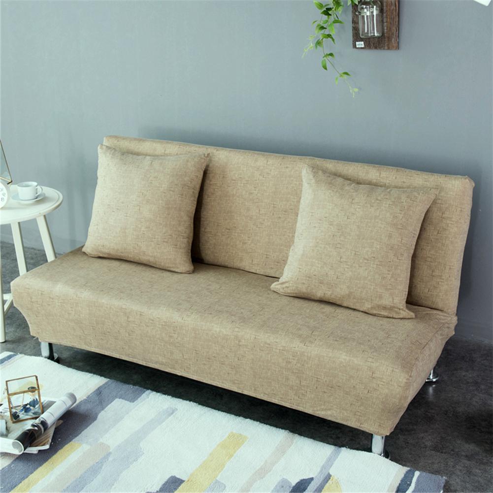 Alt inklusive folde sofabetræk wrap ensfarvet sovesofa betræk elastisk beskytter sofa håndklæde betræk betræk uden armlæn