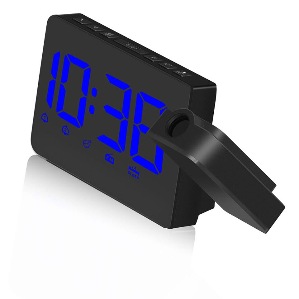 Originele Projectie Wekker Digitale Datum Snooze Functie Achtergrondverlichting Projector Bureau Tafel Led Klok Met Tijd Projectie