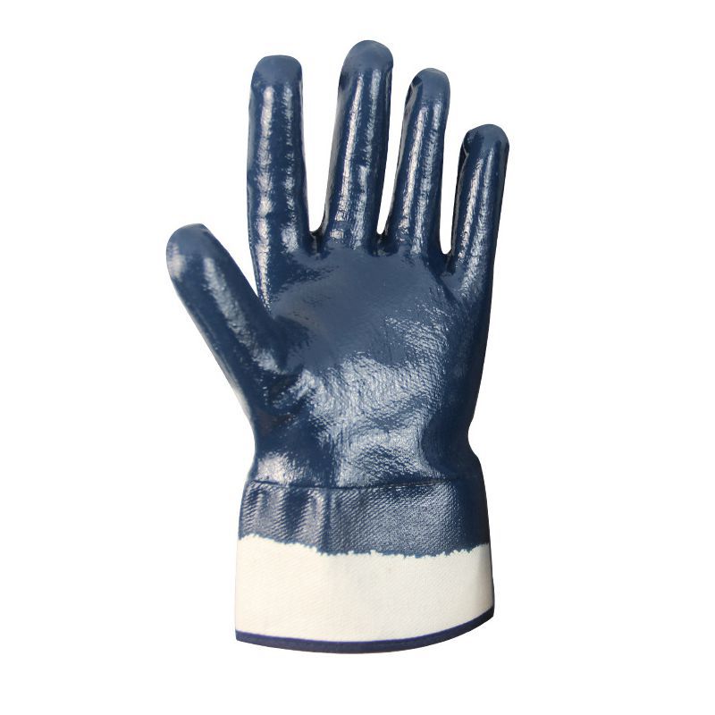 Veiligheid Gebreide Flanel Nitril Handschoenen Nuttig Heavy duty Volledige Dubbele Vliegtuig Olie En Alkali Olie Machines Gas Handschoenen