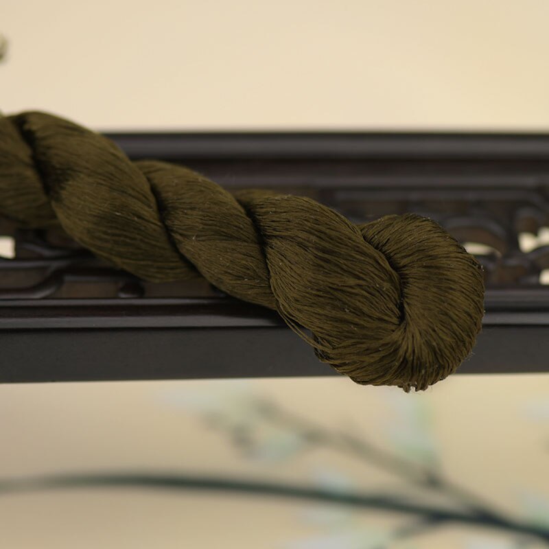 silk embroidery thread / 100% silk thread /hand embroidery embroider cross stitch/dark brown series/7 pure colors: 7