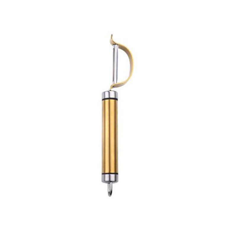 De acero inoxidable pelador de patatas zanahoria pepino cuchillo de pelar fruta raspador de peladora cepilladora de pelar de la herramienta: golden
