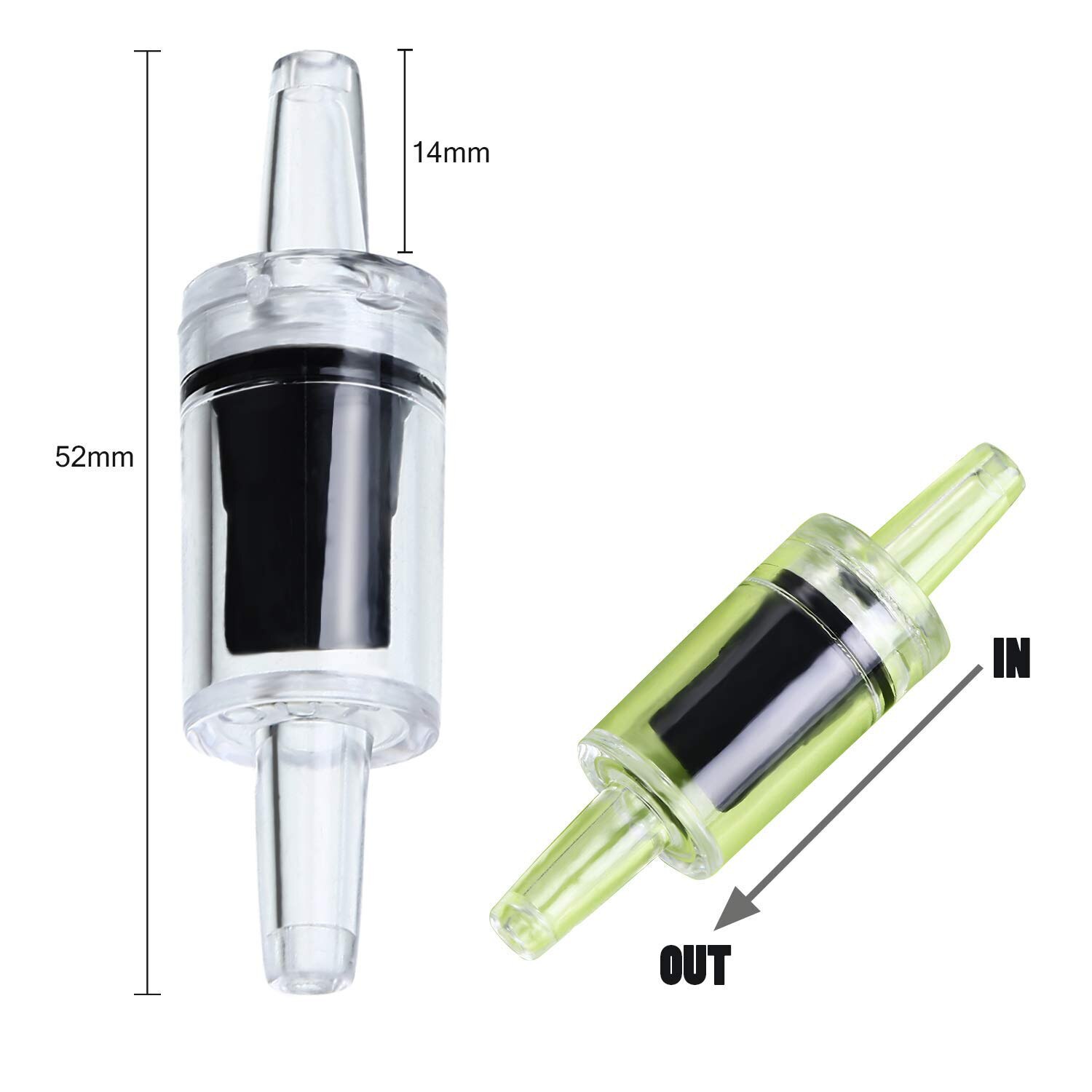 15 Pieces Air Pump Check Valves One Way Check Valve Device Fish Tank Aquarium Using