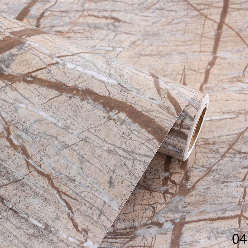 60*100cm PVC Marble Waterproof Contact Paper Self Adhesive Wallpaper Decor Film Kitchen Cabinet Countertop Furniture Sticker