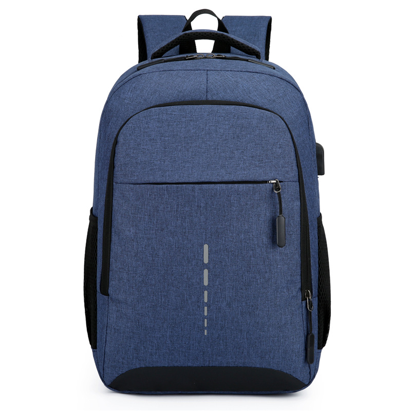 Einfacher und stilvoller Rucksack, multifunktion aler Rucksack mit großer Kapazität für Pendler, Geschäfts reisen, Computer-Tasche für Studenten: Blau