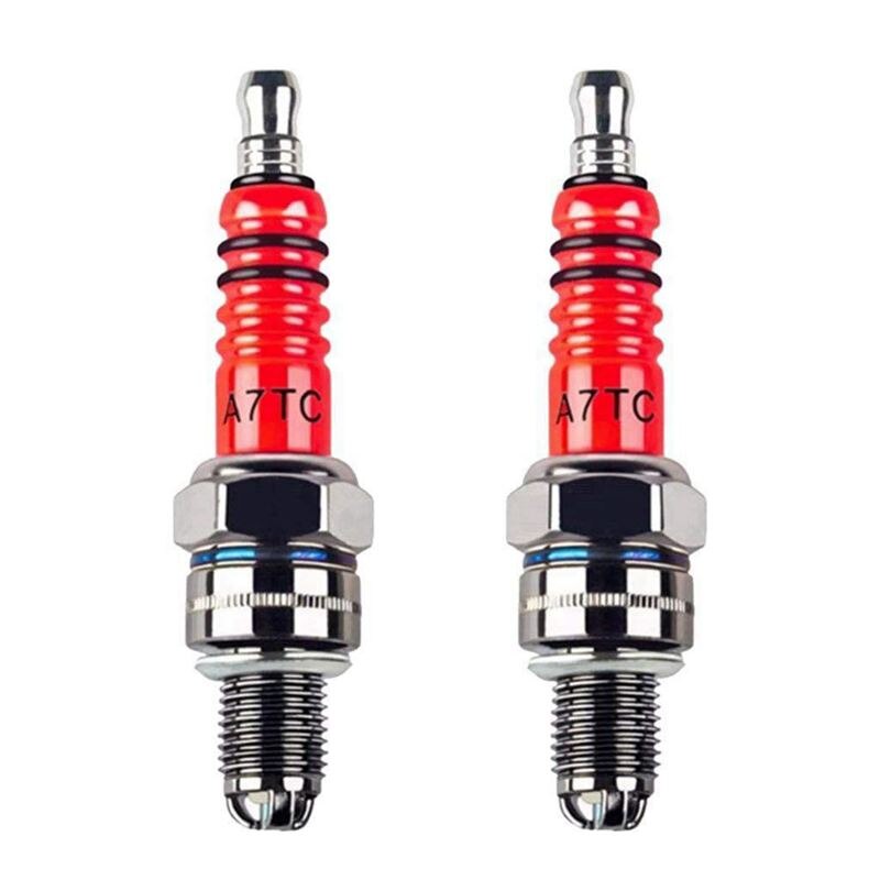 3 uds A7TC Triple electrodo para GY6 50 cc 70cc 90 cc 110cc 125 cc 150cc ATV motos Scooters y Kazuma Roketa Sunl Taotao Baja