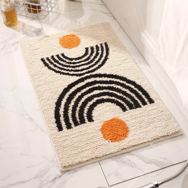 Alfombrillas absorbentes para puerta de entrada, tapetes antideslizantes para baños, inodoros de casa, alfombras: 450MMx700MM / C23-A