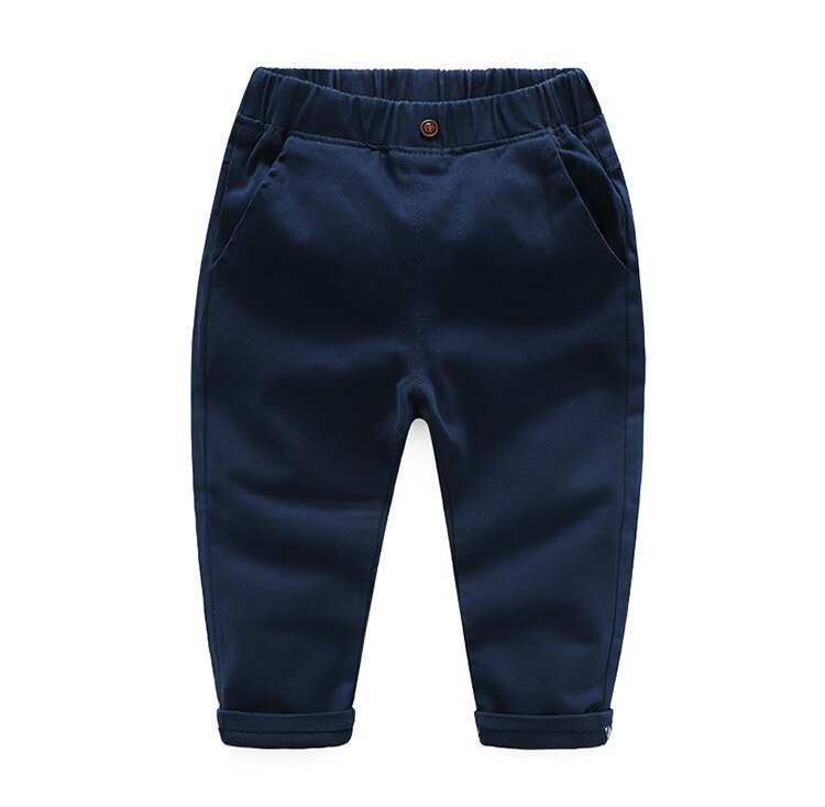 Kinderen Broek Kinderen Lente Herfst Katoenen Broek Kleding Voor Baby Jongens Broek Geweven Solid Casual Blauw Khaqi Groen