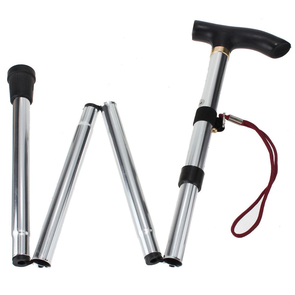 Walking Poles Adjustable Trekking Poles Folding Walking Sticks Hiking Stick Running Trail Canes Shockproof Hiking Accessories: Yellow