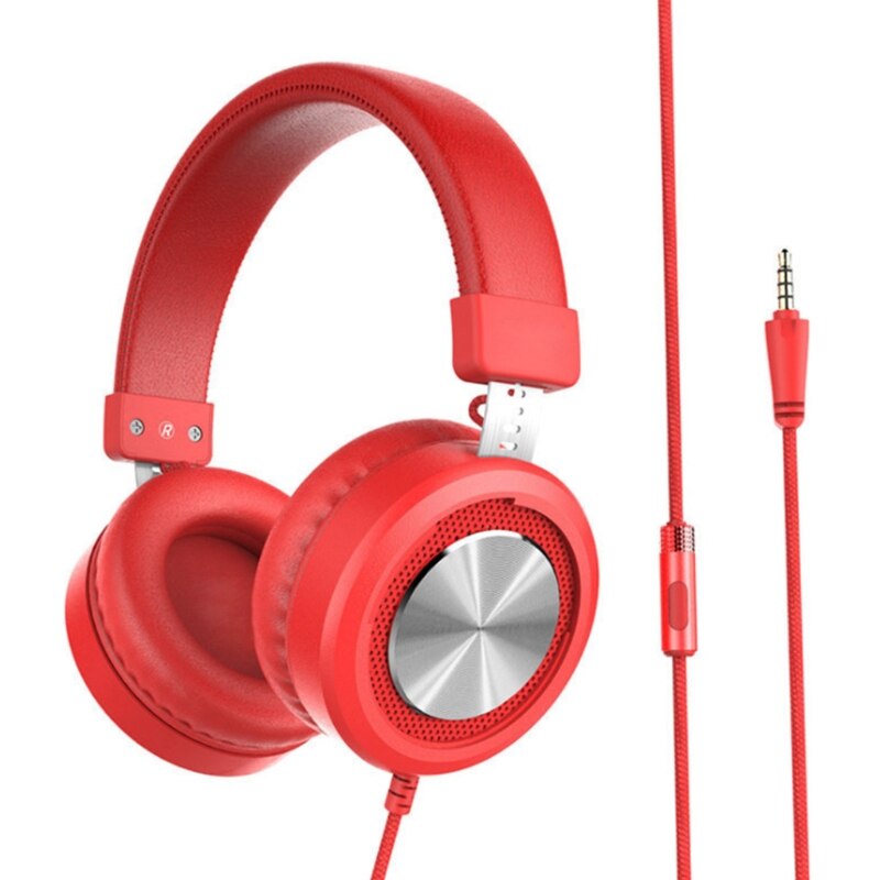 Wired Over Ear Headphones 3.5mm Computer Recording Phone Laptop 68UB