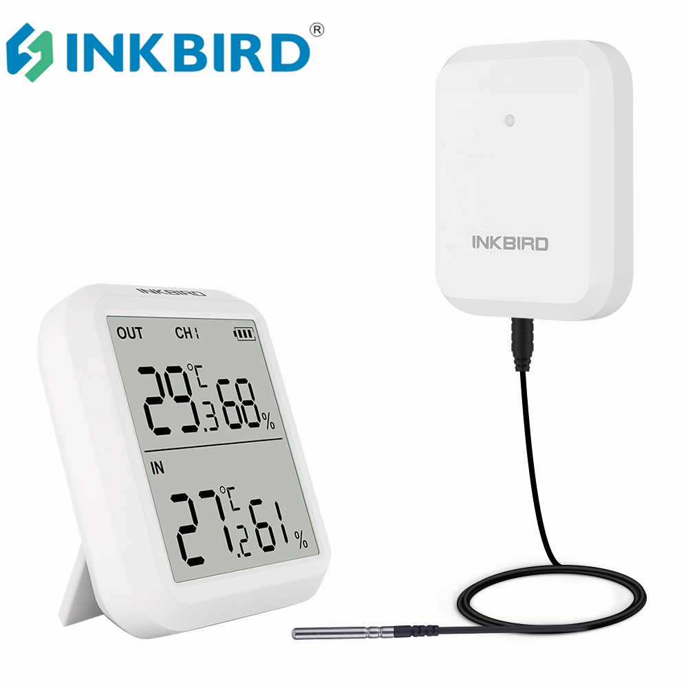 INKBIRD-termómetro inalámbrico ITH-20R, higrómetro con sonda de temperatura externa para el hogar, habitación, oficina, almacén, estación meteorológica
