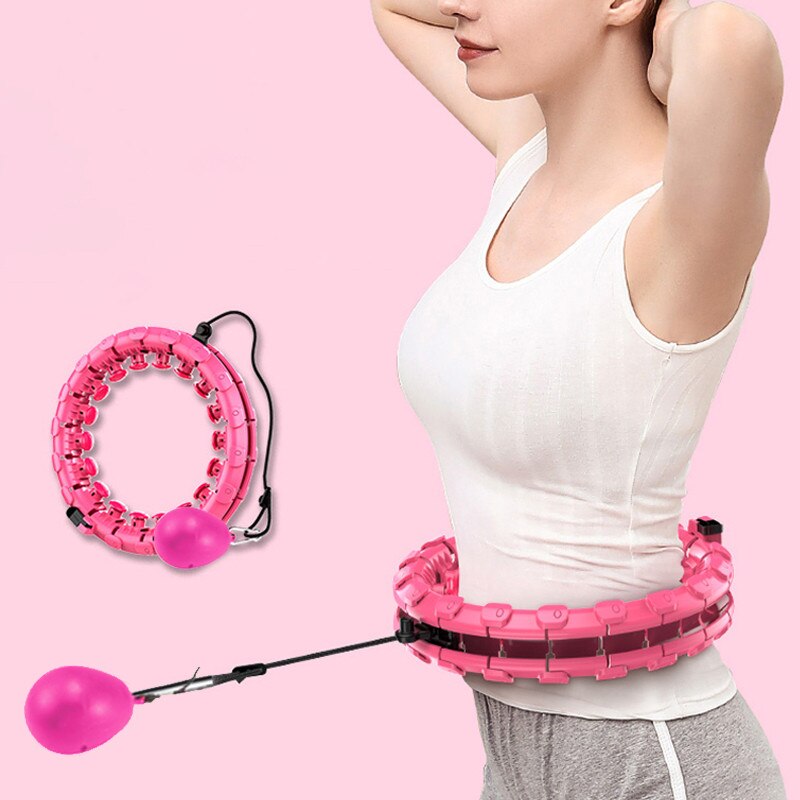 Adjustable Intelligent Fitness Sport Ring Smart Hoop Counting Thin Waist Hoop Home Fitness Training Equipment Droshipping