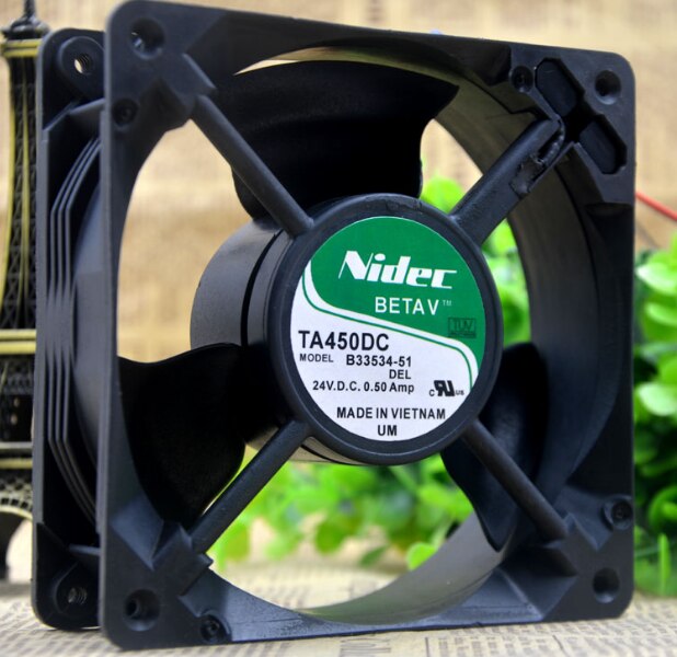 1PCS NIDEC 24V 0.50A 12038 TA450DC B33534-51 cooling fan