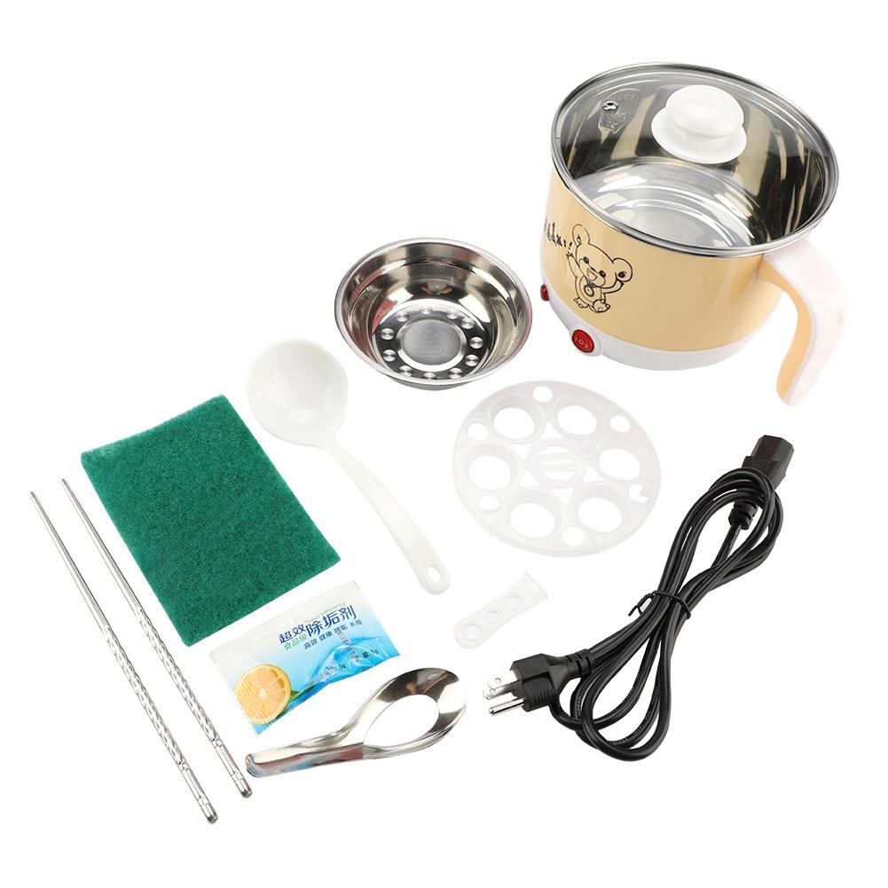 110V 1.8L Mini Rice Cooker Electric Cooking Pot Rapid Noodles Cooker US Plug Portable Travel Electric Rice Cooker