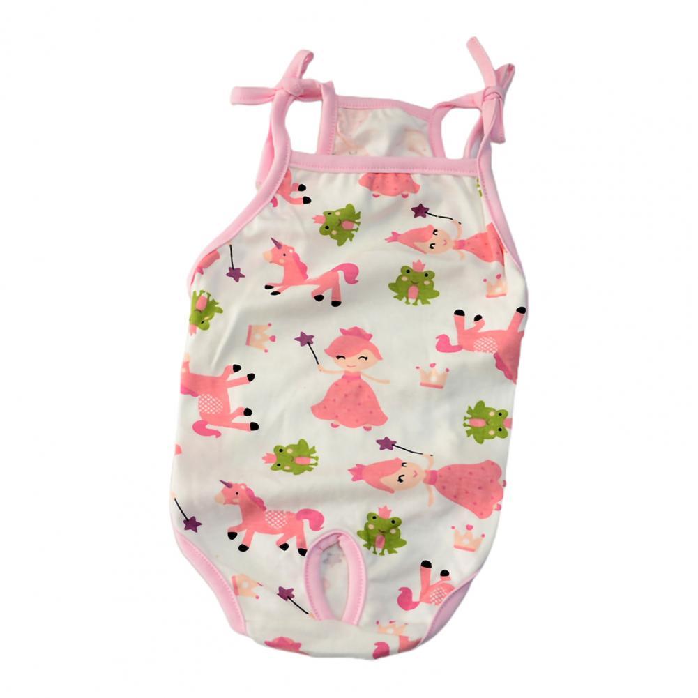 Pantalon court confortable pour animaux de compagnie, à utiliser en extérieur, couche-culotte élastique, sanitaire pour animaux de compagnie: Rose / XL