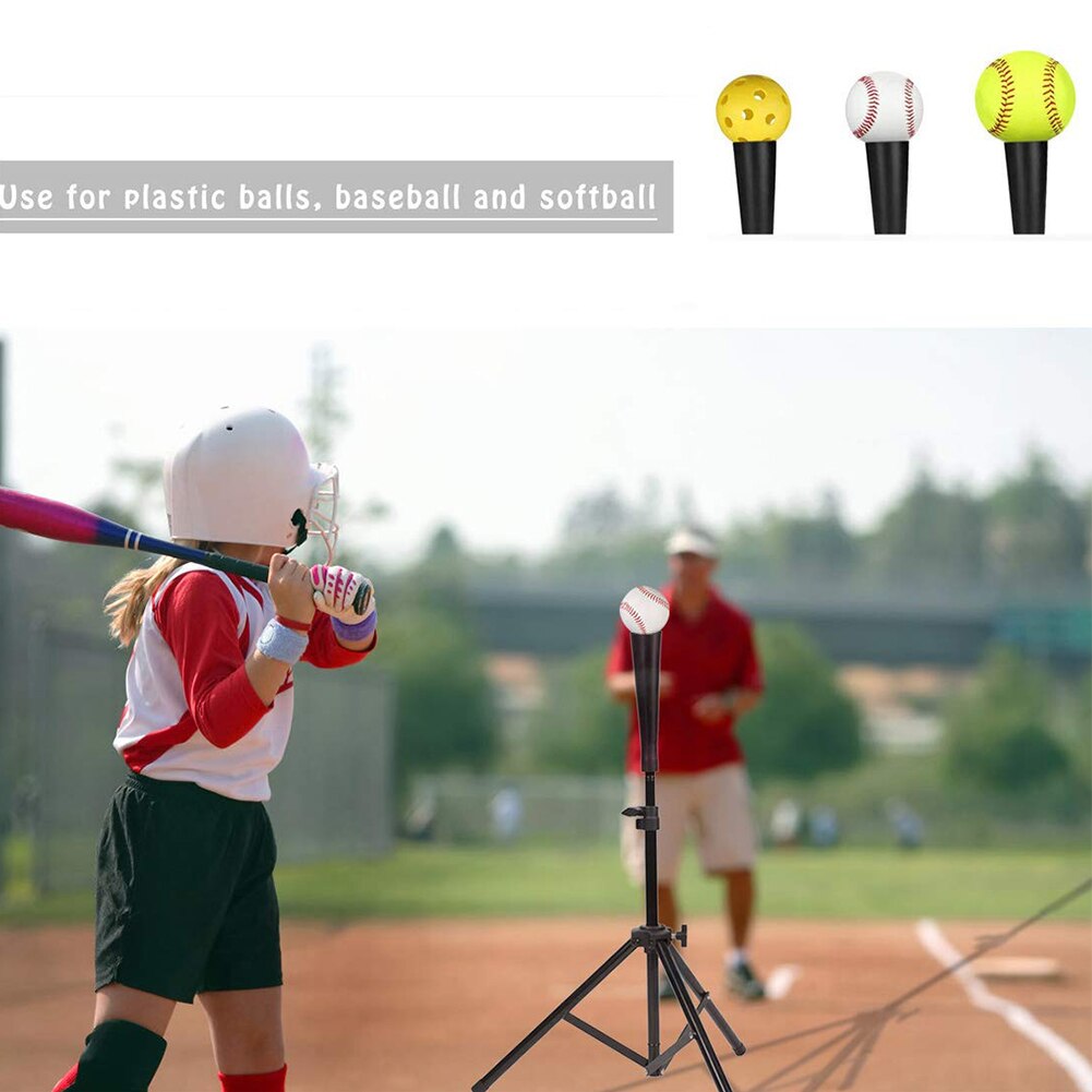Baseball Batting Tee Telescopic Rubber Batting Tee Adjustable Batting Tee U