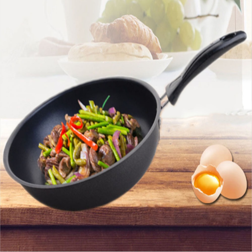 20cm 22cm 24cm Frying Pan Wok Pan Non-stick Skillet Induction Cooker Garden Bread Pizza Egg Pan Gas Stove Pancake Pan for Home