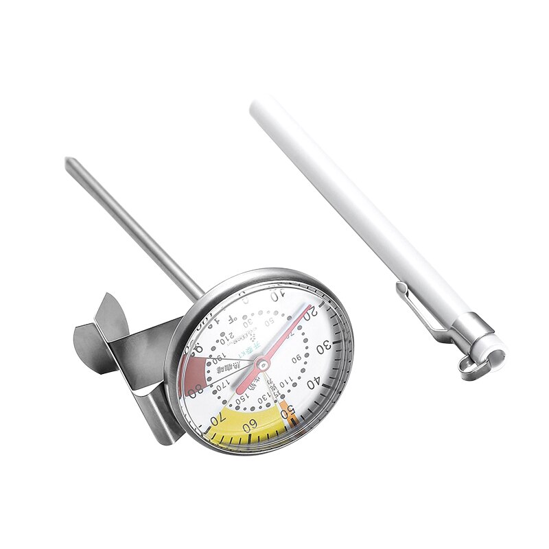 Cafetière avec thermomètre, compteur de Bar, thermomètre à mousse de lait, thermomètre mécanique de température de l&#39;eau avec sonde