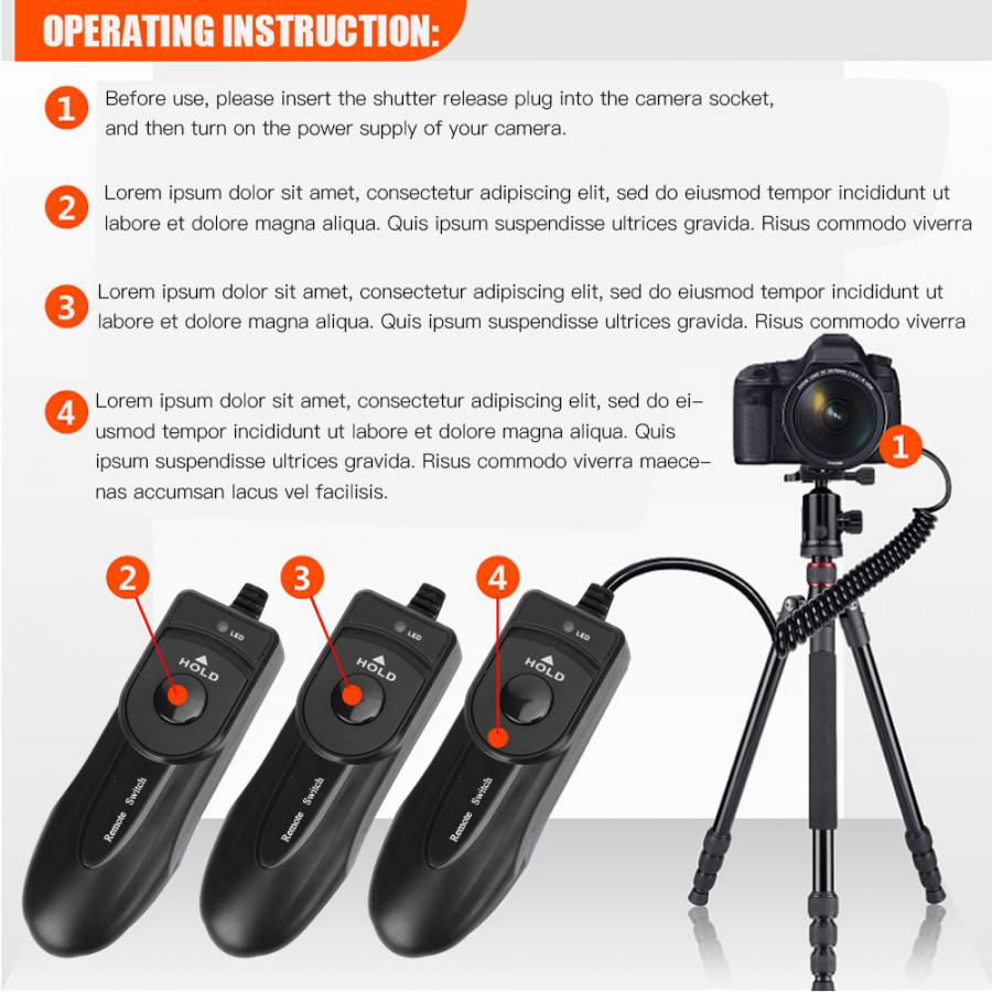 RM-UC1 Slr Ontspanknop Remote Trigger Met Led Licht Voor Olympus ES100 E4100 SP-550UZ Camera