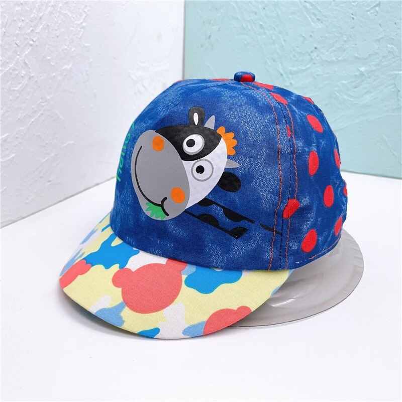 Baby Zomer Cap Cartoon Dot Koe Baby Boy Meisje Baseball Cap Leuke Baby Todder Verstelbare Katoen Zonnehoed