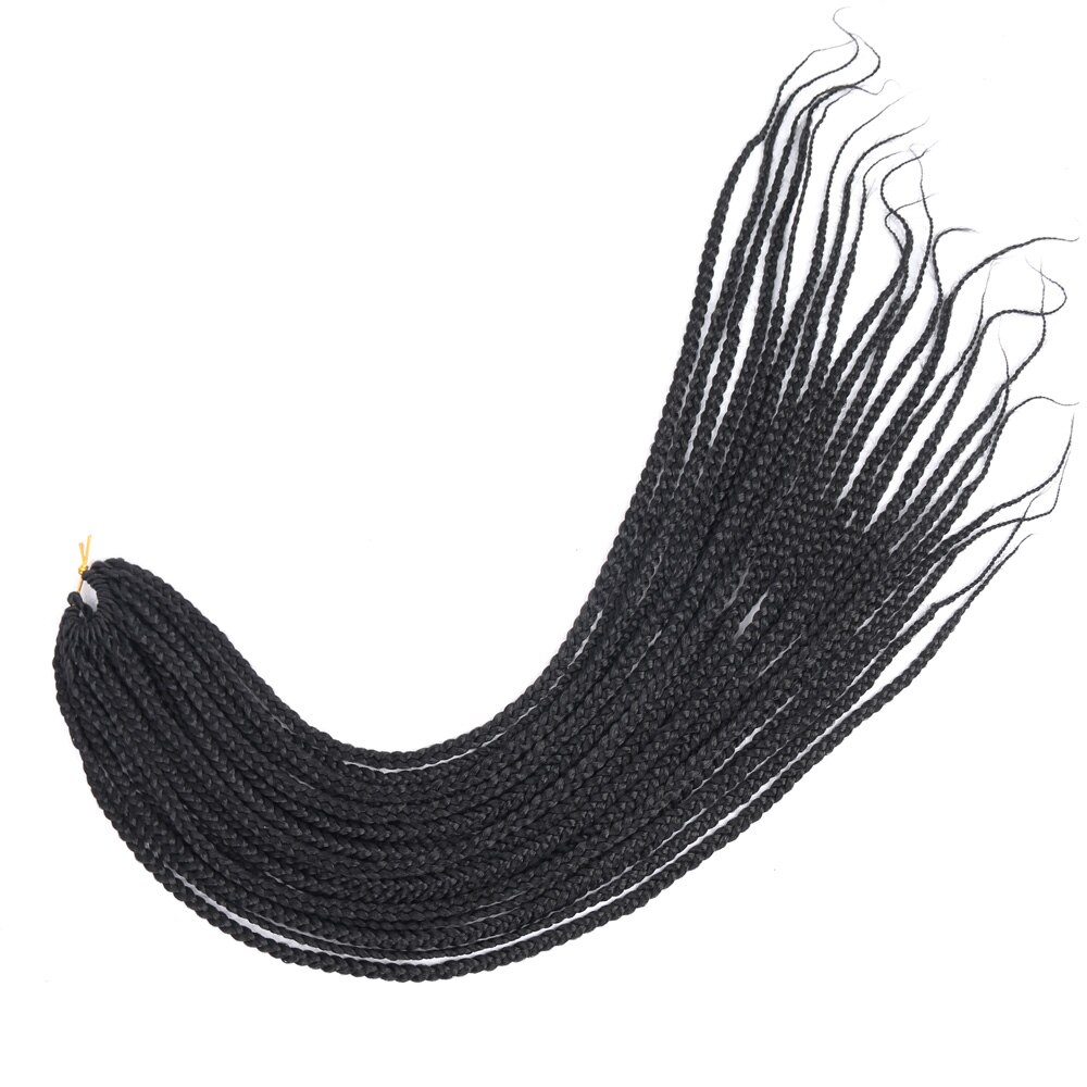 22inch Box Braids 22Strands Senegalese Twist Braids Crochet Hair Extensions Ombre Colors 3S Crochet Braiding Hair: A1