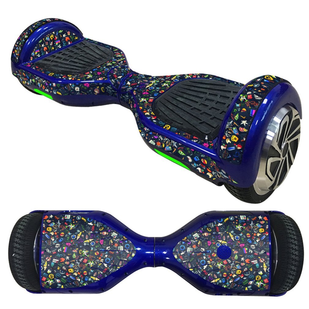 6.5 inch zelfbalancerende elektrische scooters wielbord beschermende pvc hoes huid sticker klassieke hoverboard auto decoratie