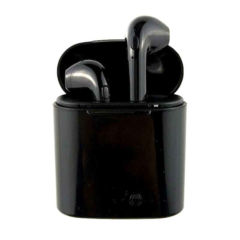 I7s Tws Bluetooth 5.0 Oortelefoon Met Opladen Doos Draadloze Hoofdtelefoon Stereo Sport Waterdichte Oordopjes Headsets Met Microfoon: Black