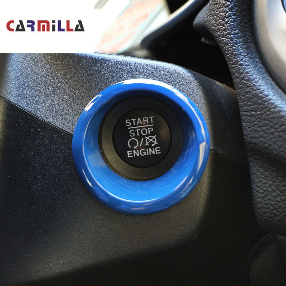 Car Chrome Ignition Switch Key Decoration Ring Circle Trim for Jeep Compass 2th Renegade - Stickers