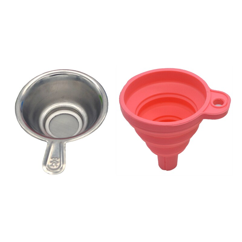 1 set einweg-uv-harzfilterbecher aus metall + silikontrichter für anycubic photon sla dlp 3d druckerteile: Rosa