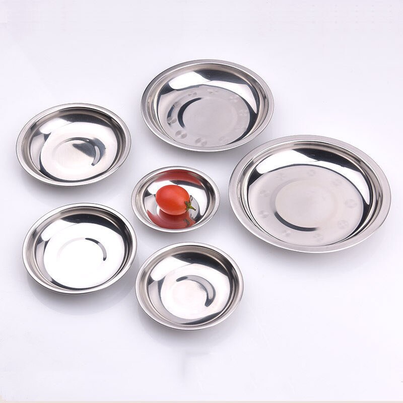Stainless Steel Sauce Bowl, Sauce Dish, Round Seasoning Dishes Sushi Dipping Bowl Saucers Bowl Mini Appetizer Plates