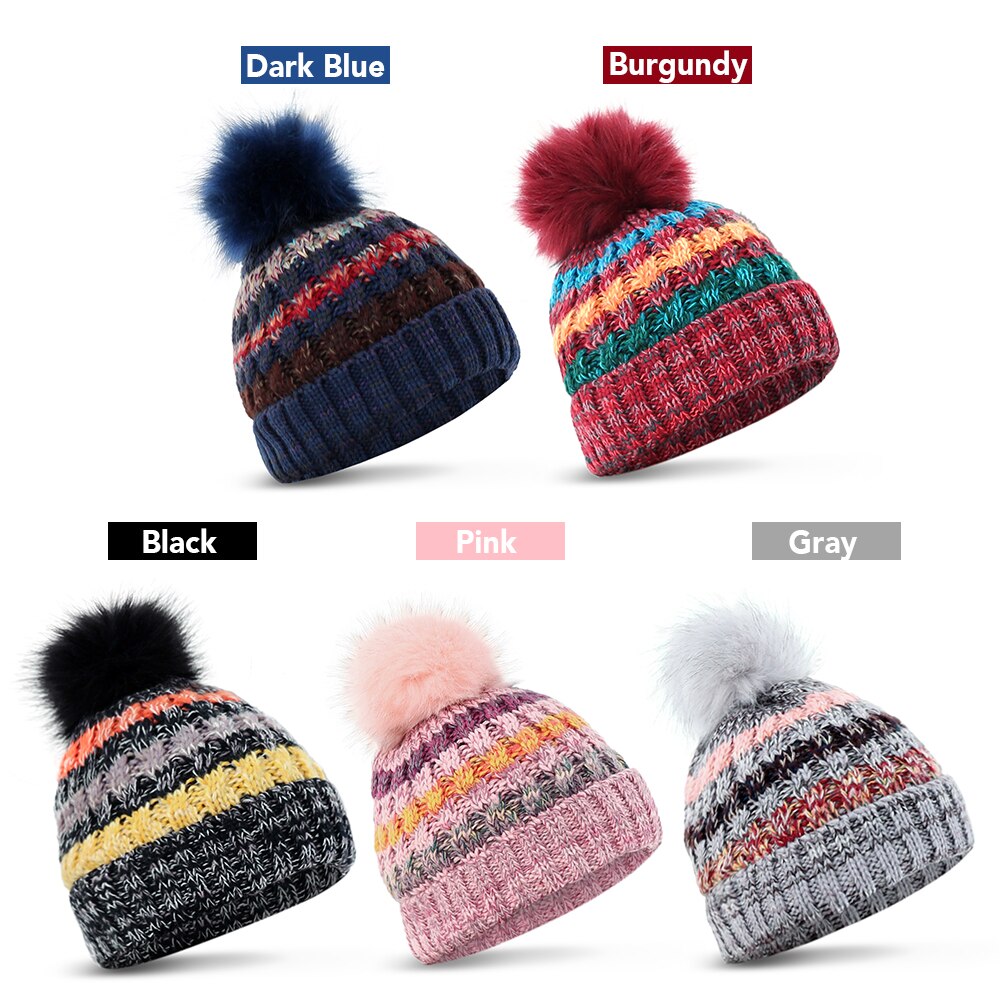 Vrouwen Winter Hoed Thermische Winddicht Hoed Tricot Gevoerd Beanie Hoeden Winter Hoed
