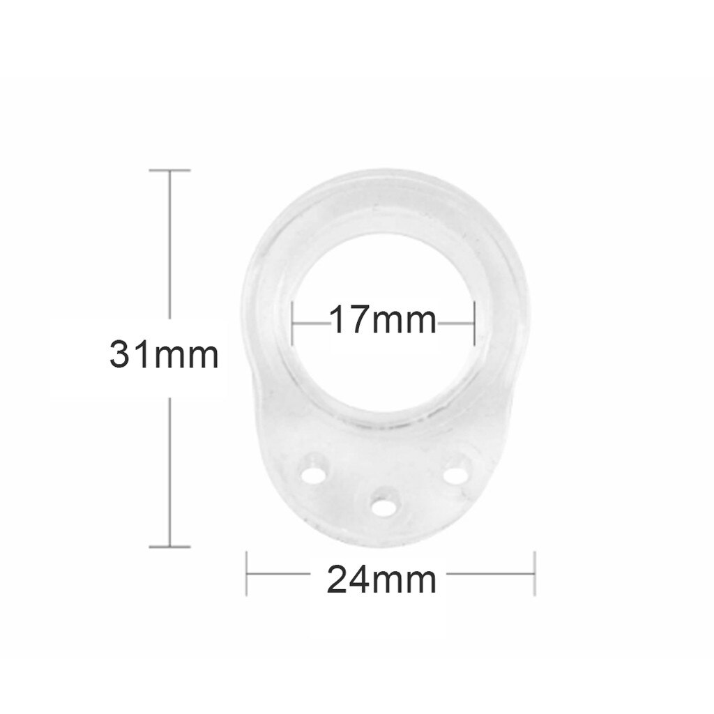 6 pièces Silicone bouchon de porte Transparent poignée de porte tampon Anti Collision bouton de porte tampon protecteur mural arrêt de porte Odbojnik YL5