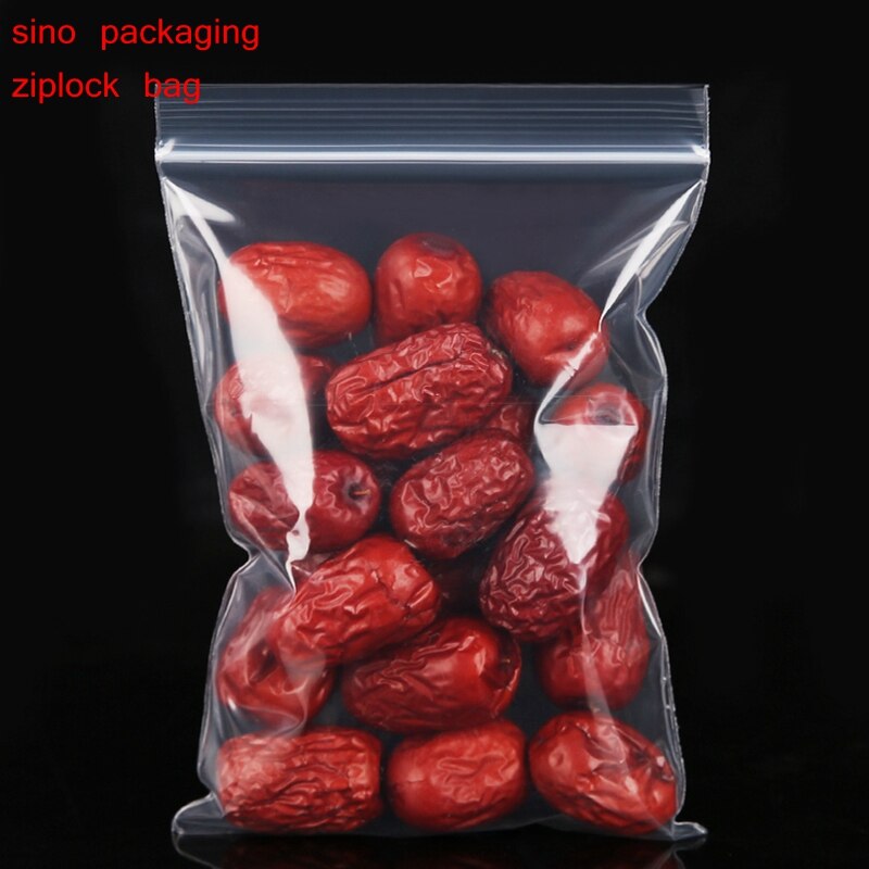 100 Stuks Extra Zware Hersluitbare Plastic Verpakking Tassen Sterke Poly Zip Lock Plastic Rits Clear Zip-Lock Zakken verschillende Maten