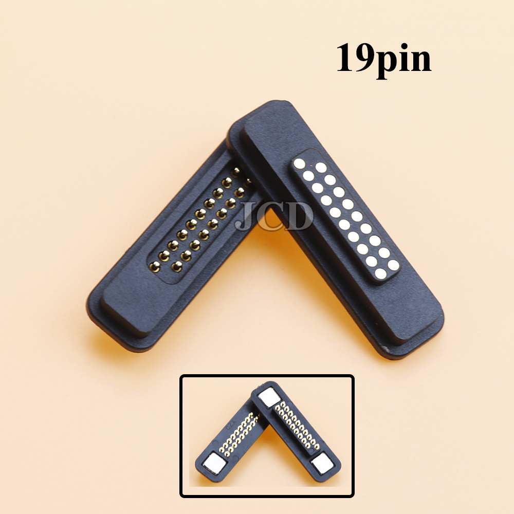 1Pair 13/14/15/16/17/18/19/20Pin Waterproof Magnetic Pogo Pin Connector 2A Male Female Pogopin Spring Loaded DC Power Socket: Yellow